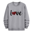 thumbnail image 5 of Generic Mens Valentines Sweatshirts Trendy Love Heart Printed Crewneck Shirts Long Sleeve Loose Crewneck Casual Tee Tops, 5 of 5