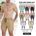thumbnail image 3 of QDG Men's Quick Dry Swim Trunks Beach Board Shorts with Adjustable Drawstring Waist, 3 of 8
