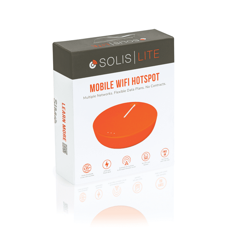 Solis Lite 150 Mbps 4G LTE Global Wi-Fi Hotspot Mobile Powerbank
