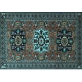 thumbnail image 1 of Ahgly Company Indoor Rectangle Persian Light Blue Traditional Area Rugs, 3' x 5', 1 of 1