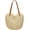 Beige, variant on Kukuzhu Straw Bags for Women Summer Beach Woven Tote Hobo Handbag Casual Straw Shoulder Bags for Travel Vocation