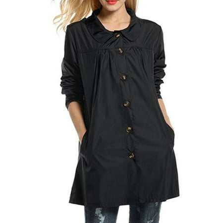 Carhartt Hooded Jacket - Women Botton Hooded Long Rain Coat Forest Jacket Outdoor Waterproof Windbreak