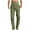 Olive Green, variant on Cotton Linen Pants Men Casual Loose Fit Elastic Drawstring Waist Summer Beach Pants Olive Green