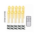 thumbnail image 2 of Velas LED sin llama Decoración de árbol de Navidad con pilas ( ) Beige 10PCS, 2 of 3