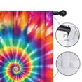 thumbnail image 4 of Blackout Kids Curtains,Colorful Rainbow Tie Dye Spiral Pattern Childrens Insulated Curtains Set Of 2,Bedroom Essentials,Toddler Room Decor 42"x63", 4 of 5