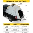 thumbnail image 2 of Truck Bed Tent with Awning - Waterproof Pickup Camping Shelter for 6.5 FT and 8.2 FT Truck Beds, 2 of 7
