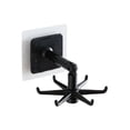 thumbnail image 1 of Inteprter Ganchos de cocina giratorios de 360 ​​grados, 6 ganchos, gancho de pared, colgador de almacenamiento para baño y cocina, estante colgante Almacenamiento y organización del hogar negro Inteprter HA002158-01, 1 of 6