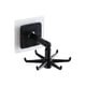 thumbnail image 1 of Inteprter Ganchos de cocina giratorios de 360 ​​grados, 6 ganchos, gancho de pared, colgador de almacenamiento para baño y cocina, estante colgante Almacenamiento y organización del hogar negro Inteprter HA002158-01, 1 of 6