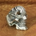 thumbnail image 3 of 925 Sterling Silver No Face Skull Ring Biker Punk Jewelry TA224 US Size 8, 3 of 17