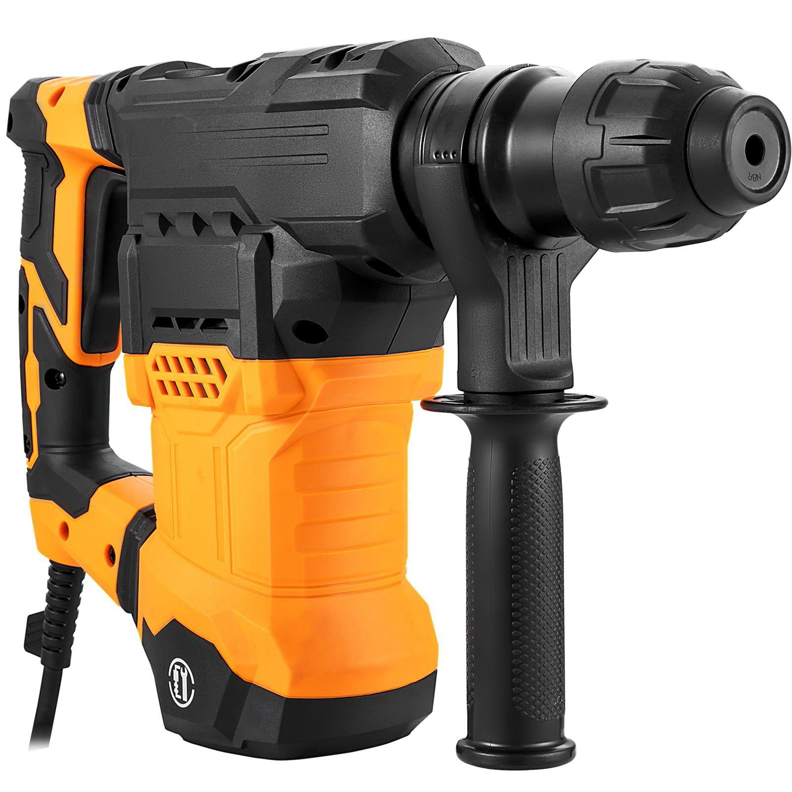 1 1/4 Inch SDS Plus Rotary Hammer Drill 13 Amp Corded Heavy Duty Rock Hammer with Vibration Control Safety Clutch Electric Hydraulic Breaker Variable Speed Power Tool for Concrete Work