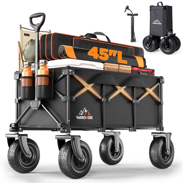 Carro de playa VARRONOBE 96 x 51 x 36 cm, 220 L, 181 kg, resistente