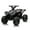 Black, variant on Jojoka 12V Kids ATV Ride on Car, 4 Wheeler Off-Road Quad, Battery Powered Electric Fun Toys Vehicle with Remote Control, Music, High/Low Speeds, LED Lights, Treaded Tires, for 3-8 Years Old, White