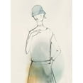 thumbnail image 2 of Lily K 25x32 White Modern Wood Framed Museum Art Print Titled - Fashion Girl I, 2 of 4