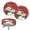 Christmas Snowman Couple Pattern, variant on HUIACONG Polyester Round Seat Cushion Cover for Bar Counter, High Elastic Breathable Round Stool Covers, Christmas Snowman Couple