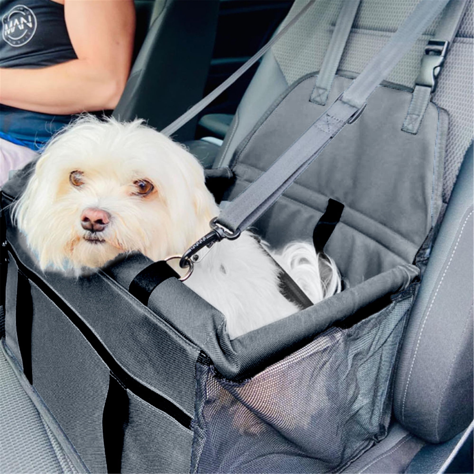 Portable Dog Car Seat Belt Booster Travel Carrier Folding Bag for Pet Cat Puppy 