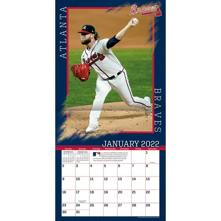 Atlanta Braves 2024 12x12 Team Wall Calendar