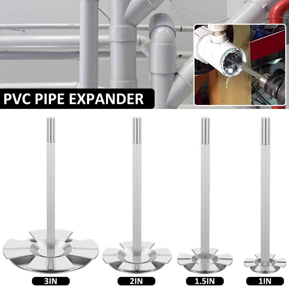 Alésoir De Tuyau PVC 51 Mm / 38 Mm – Outil Acier Inoxydable Pour Raccords, Douille, Socket Saver, Réparation & Installation Plomberie Rapide