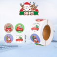 thumbnail image 2 of YISITIAN 500PCS 1 - Inch Round Christmas Stickers Roll - Self - Adhesive Labels for Envelopes Crafts Scrapbooking & Card Decor AZ1014-0023, 2 of 7