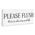 thumbnail image 2 of Stupell Industries Not Show & Tell Bathroom Canvas Wall Art, design by Lettered and Lined, 2 of 8