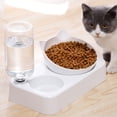 thumbnail image 5 of Orejas de gato, protector de cuello inclinado de 15°, cuenco de agua para gatos, cuenco de comida para gatos, cuenco para perros, bebedero automático para mascotas, 5 of 5