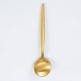 thumbnail image 1 of Nvzi 4Pcs Stainless Steel Spoon Cutlery Table Spoon for Home, Kitchen & Restaurant-Gold, 1 of 5