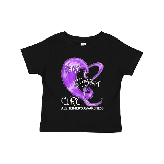 Inktastic Care, Support, Cure- Alzheimers Awareness Boys or Girls Toddler T-Shirt