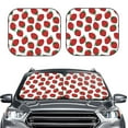 thumbnail image 2 of Goofa Hand Drawn Strawberry Pattern 2 Piece Car Windshield Sun Shade Foldable | Front Windshield Shade for Sun, Heat and UV Rays | Sunshade for Car Front Window-Large, 2 of 7