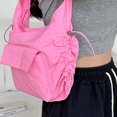 thumbnail image 2 of Bolso Cordón Casual Hobo Gran Capacidad Mujer Sólido Satchel Rosa, 2 of 8