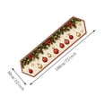 thumbnail image 2 of Christmas Dining Table Decor, Decorative Table Runner Long Strip Table Scarf Red Green, for Dining Table, Mantel Display, Holiday Party Layout Decor, 2 of 5