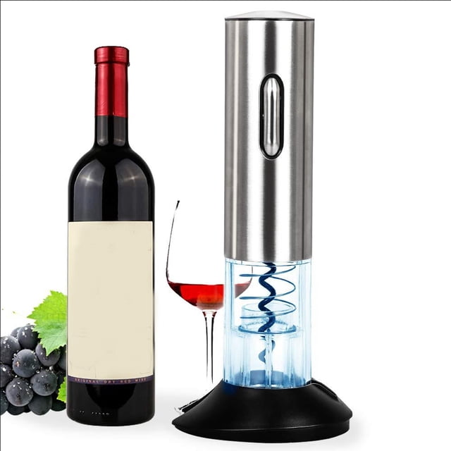VGEBY Stainless Steel USB Rechargeable Electric Wine Opener with Foil Cutter