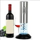thumbnail image 4 of Abridor de botellas de vino eléctrico inteligente, recargable por USB, de acero inoxidable, color plateado, 4 of 14