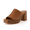 Whiskey, variant on Cushionaire Women's Keeper soft one band Heel Sandal Memory Foam, Wide Widths Available