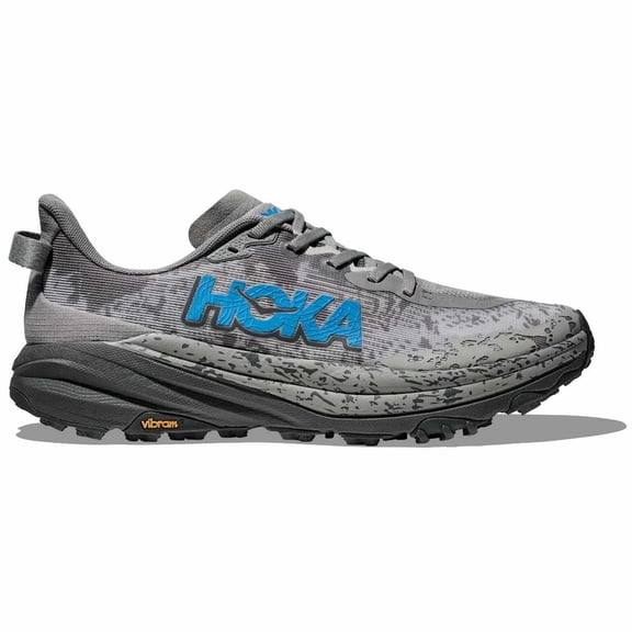 Hoka Men's Speedgoat 6 Trail Running & Hiking Shoes, Size 7 US ( Standard ), Galactic Grey/Hoka Blue