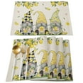 thumbnail image 1 of CNKOO 4Pcs Printemps/été Coton Sets de Table Cuisine Style Campagne Sets de Table 13X19In (4Pcs), 1 of 5