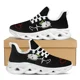 thumbnail image 1 of Zapatos planos con estampado de gorra de enfermera de hospital para mujer, zapatillas deportivas con estampado de latidos del corazón, zapatos ligeros con cordones para invierno a la moda, 1 of 6
