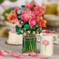 thumbnail image 5 of Pop-Up Cards, 13.8Inch Life Sized Forever Flower Bouquet 3D with Note, 5 of 5