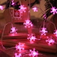 thumbnail image 5 of Skksst Christmas Fairy Light LED Snowflake String Light Battery Operated Waterproof Hanging Cutain Light 10ft, 5 of 7