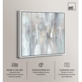 thumbnail image 2 of Grey Shadows II Canvas Print Neutral Wall Decor by Art Remedy, White Frame, 30 x 30, 2 of 6