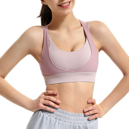 

Women s Sports Bra Solid Color Vest Underwear Fitness Shockproof Yoga Clothing