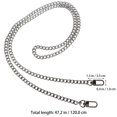 thumbnail image 3 of MasteelfCA 1pc 120cm Metal Chain Purse Strap Cross Body Bag Chain Replacement Accessory, 3 of 7