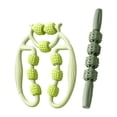 thumbnail image 2 of 2 piezas de rodillos de masaje para piernas, rodillo muscular manual de mano para esculpir el cuerpo. verde, 2 of 9