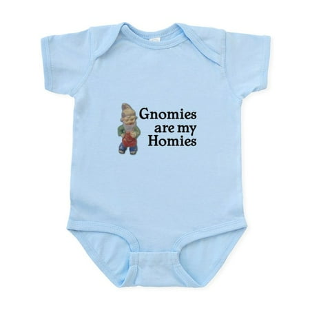 

CafePress - Gnomies Are My Homies Infant Bodysuit - Baby Light Bodysuit Size Newborn - 24 Months