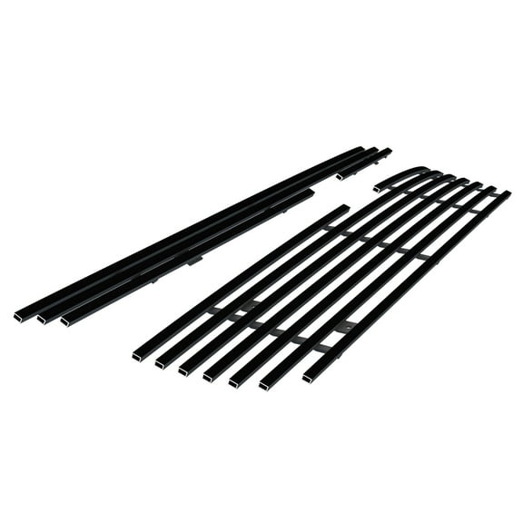 APS Compatible with Chevy Equinox 2005-2009 Main Upper Stainless Steel SS Black Billet Front Grill Grille Insert C65734H