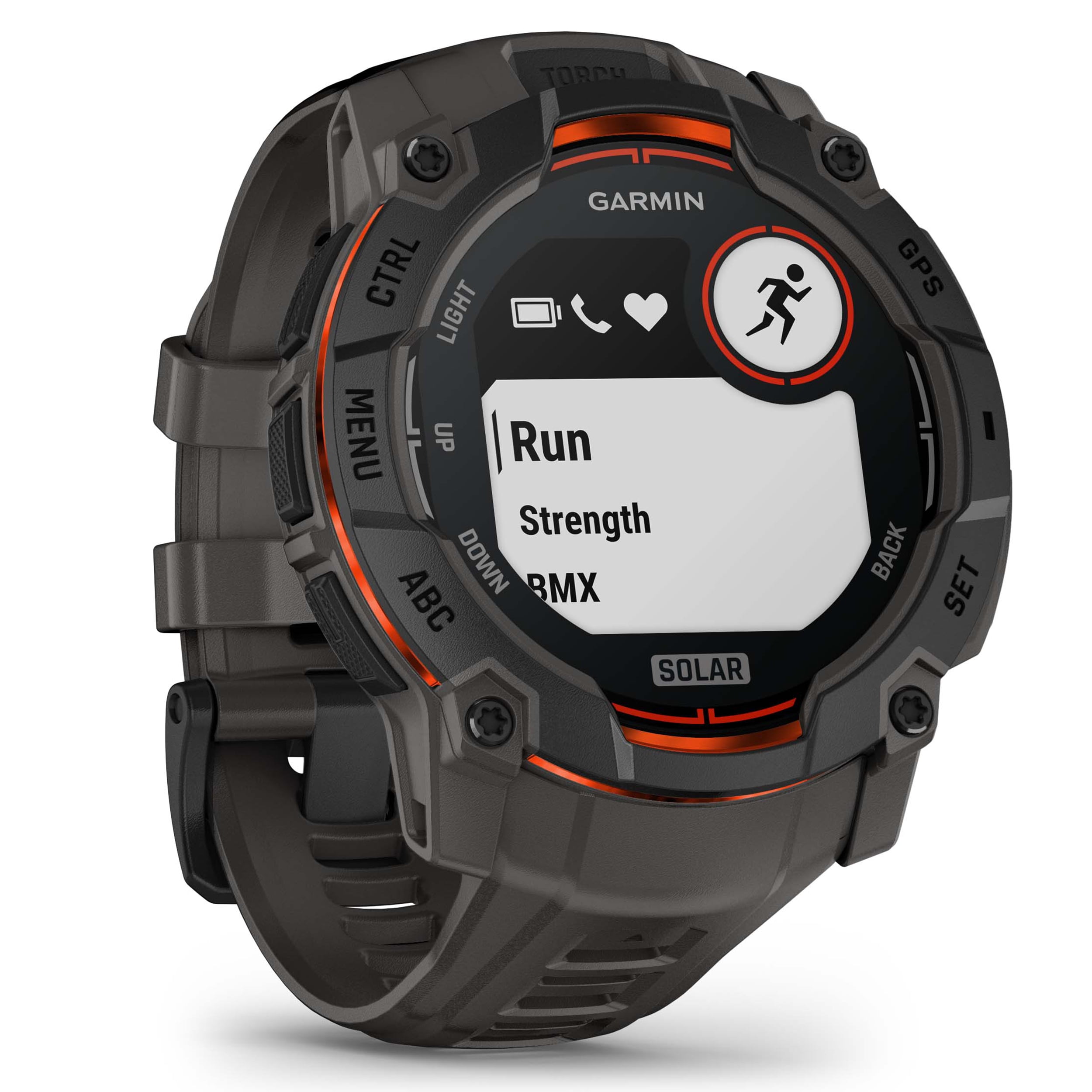 Garmin Instinct 3 Solar 50mm (Black/Charcoal) Rugged Outdoor GPS Smartwatch Gift Box Bundle with PlayBetter HD Screen Protectors, Wall Adapter & Case