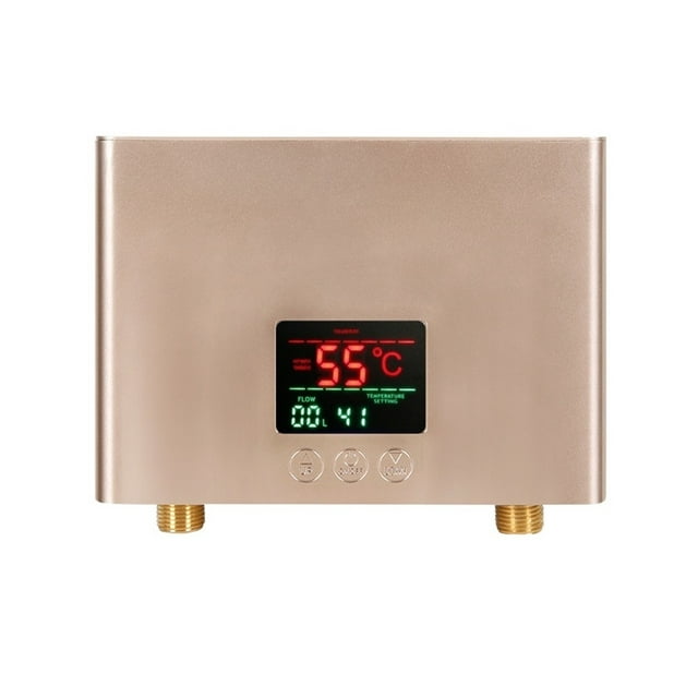5500W Instant Water Heater Bathroom Kitchen Wall Mounted Electric Water Heater LCD Temperature Display With Remote Control ,Digital Temperature Display