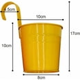 thumbnail image 2 of Macetas colgantes grandes, macetas colgantes decorativas para plantas de exterior, juego de macetas para balcón con gancho desmontable, humedad óptima del suelo, construcción de hierro duradera, 10, 2 of 5