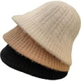 thumbnail image 2 of CoCopeaunts Bucket Hats for Women Knitted Twist Stretchy Basin Hat Fashion Accessories Fisherman Hat Winter Warm Sport Leisure, 2 of 8
