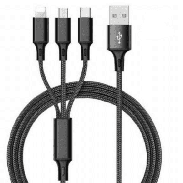 Buy BOPUD 3-in-1 Retractable USB Charging Cable Multi-Device Fast Charger  Usb Fast MultiplePin Data Cable For iOS/Type-C/Android Charging Pad Nylon  Braided Multifunction Data Cable Multifunction Mobile Charger Online at  Best Prices in