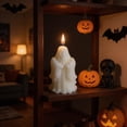 thumbnail image 7 of Halloween Ghost Candles, Spooky Wax Burning Candle, Decorative Cute Horror Large Halloween Candles, for Party Favor Home Fall Decor Table Bedroom Gifts Living Room, 7 of 7