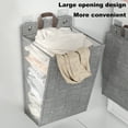 thumbnail image 3 of Soumake Laundry Storage Bag Clothes Hamper with Lid Dustproof Water Resistant Handle Design Clothes Laundry Basket Wall Hanging Organizer, 3 of 4
